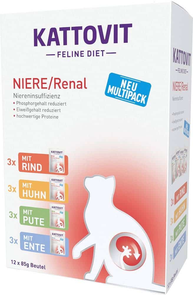 KATTOVIT FELINE Zestaw na nerki 12x 85g
