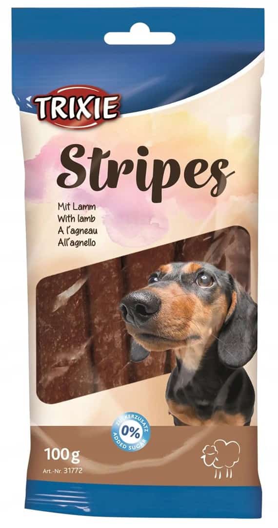 TRIXIE Stripes Paski z jagnięciny 100 g