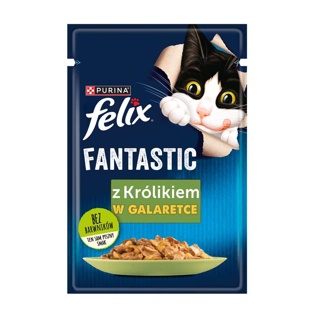PURINA Felix Fantastic: Królik - Mokra Karma 85g