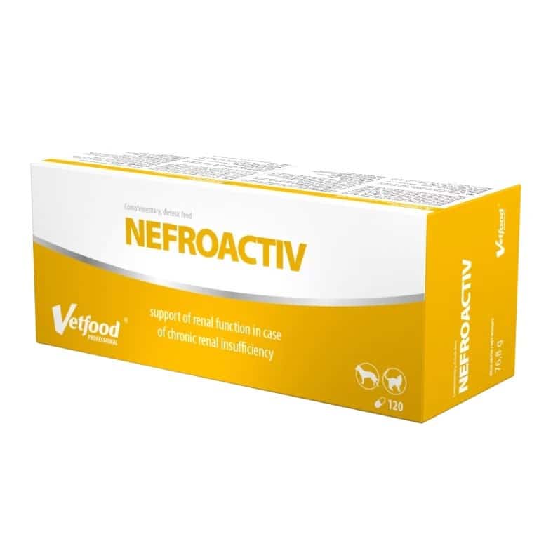 VetFood NefroActiv 120 kapsułek dla psa i kota