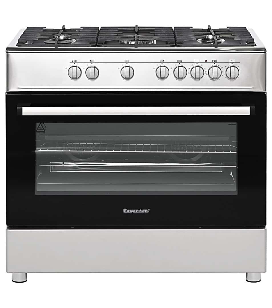 Kuchnia gazowo elektryczna Ravanson KWGE-K90A Cheff inox