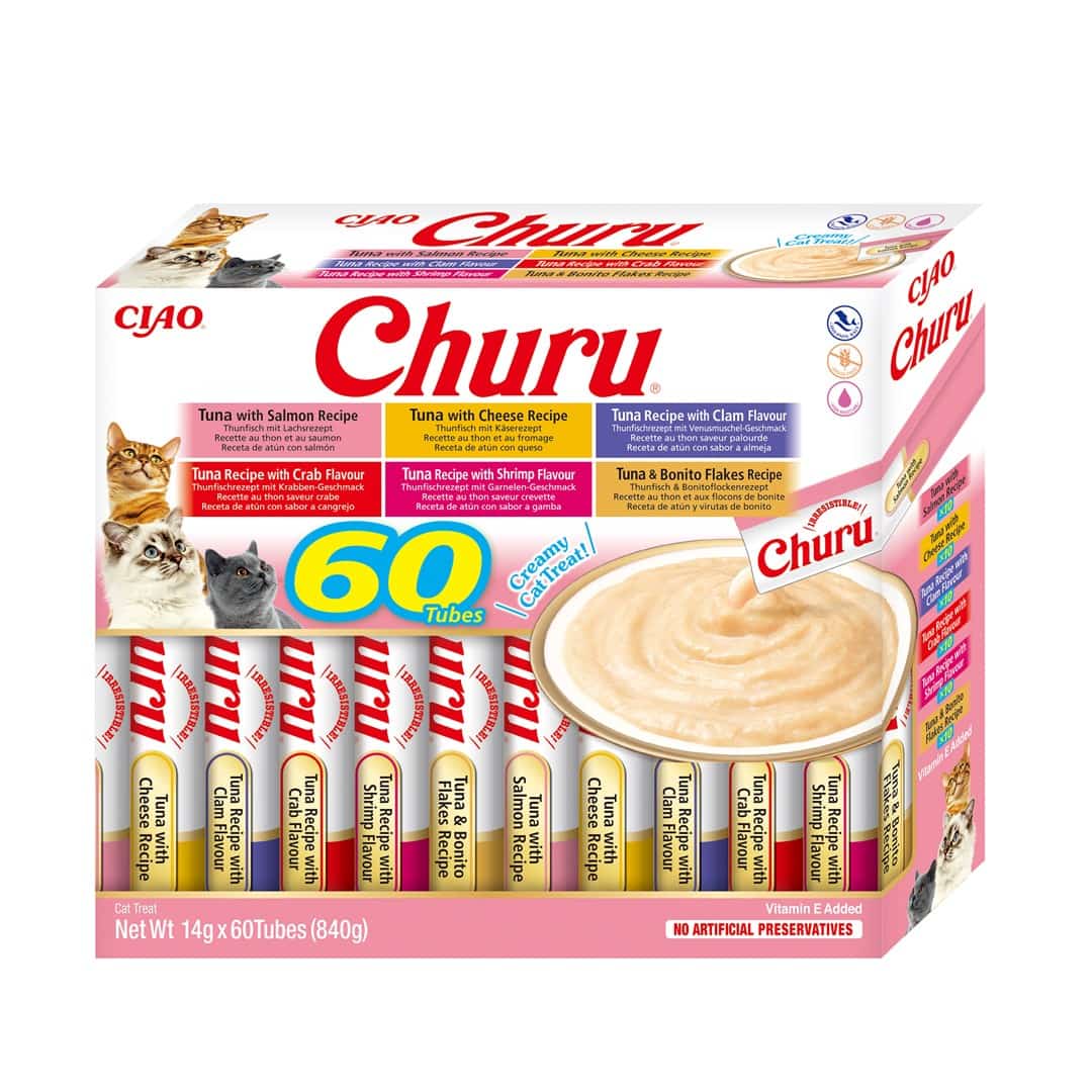 INABA CAT CHURU VARIETIES tuńczyk 60 x 14 g