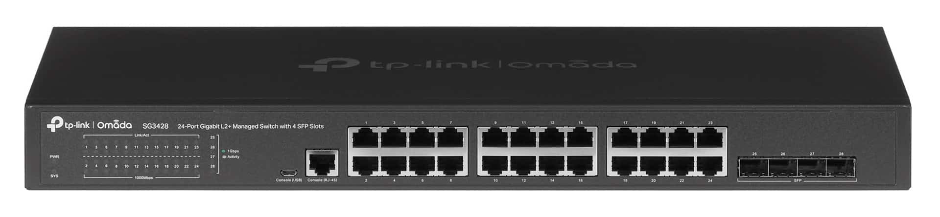 Switch TP-LINK TL-SG3428 1U Czarny