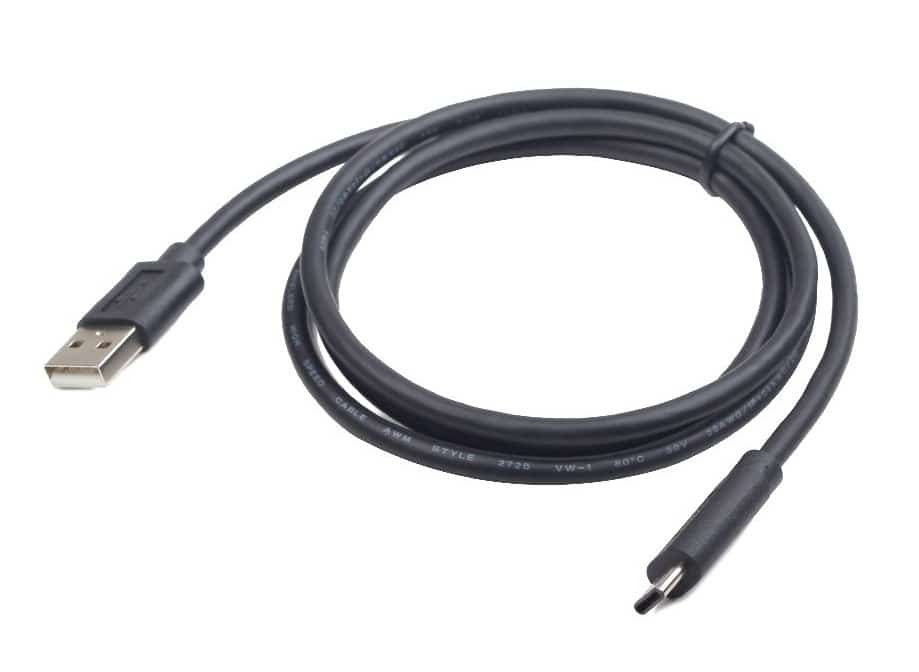 Kabel USB-A do USB-C, Gembird CCP-USB2-AMCM, 1,8m, czarny