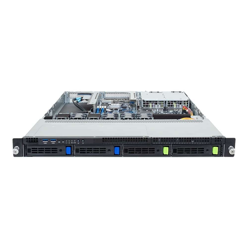 Serwer RACK Gigabyte R133-X10-AAA2 z procesorem Intel E-24XX, 1U