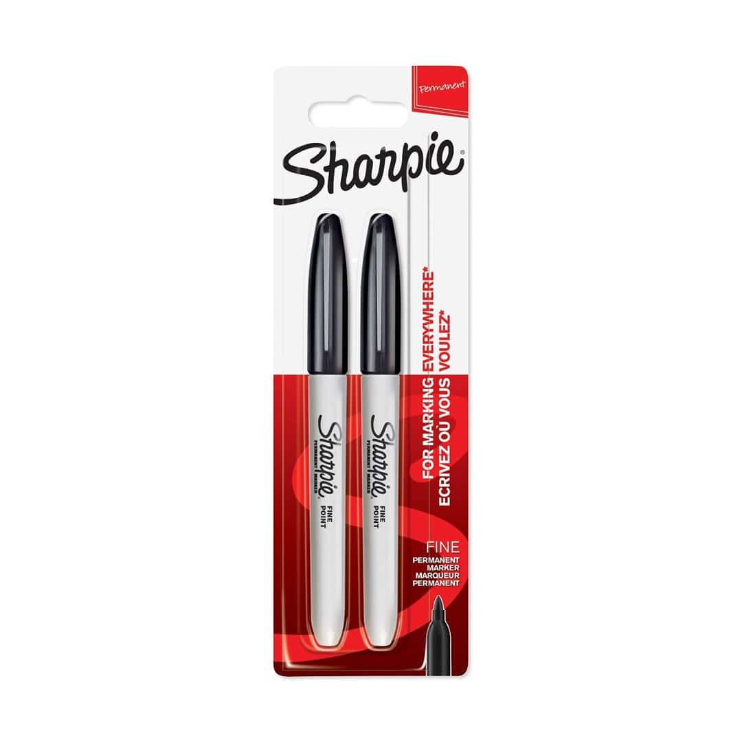 Marker permanentny Sharpie Fine - blister 2szt. (czarny)