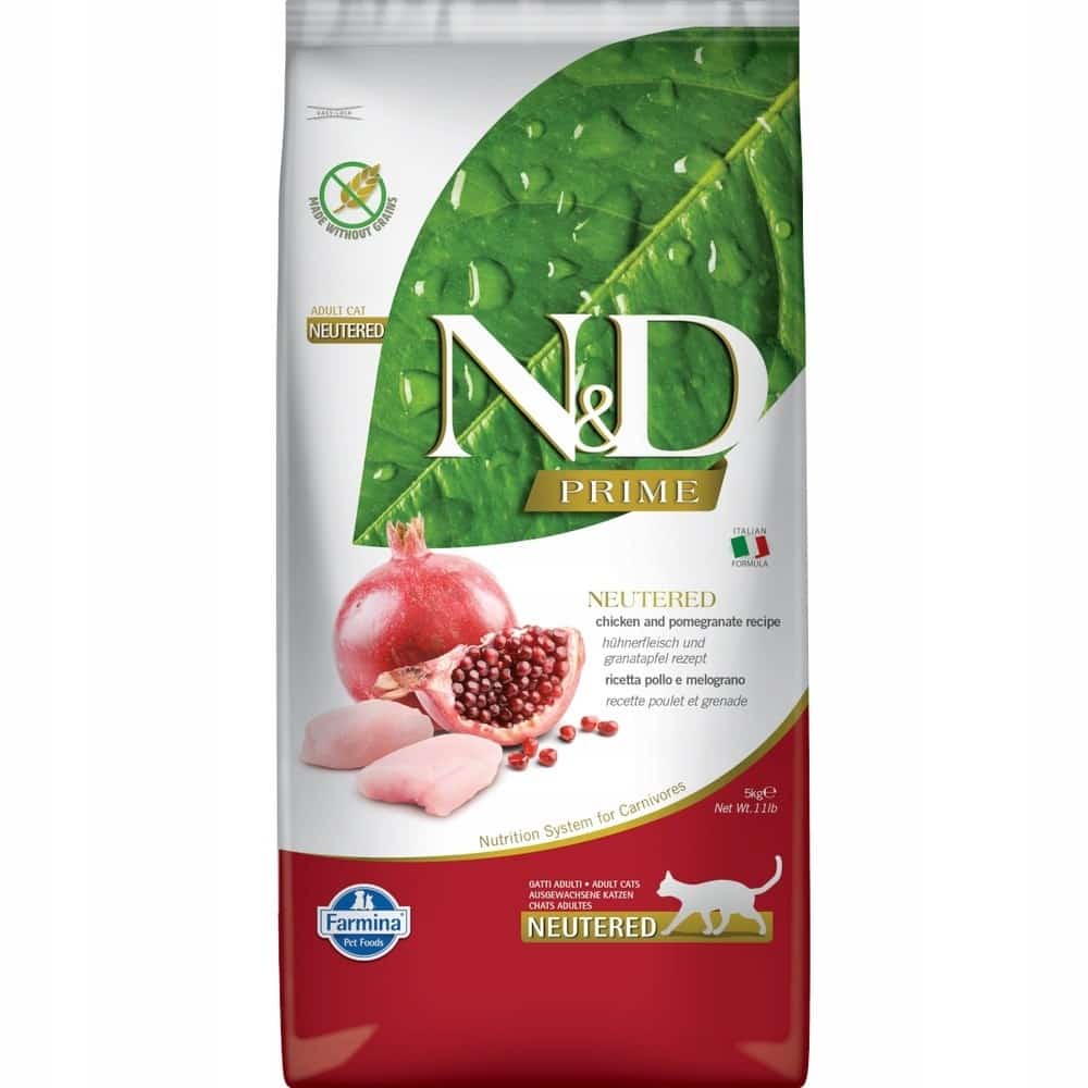 FARMINA N&D Prime Cat Neutered Chicken&Pomegranate 5kg