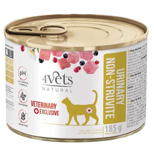 4VETS Natural Urinary No Struvit Cat 185g