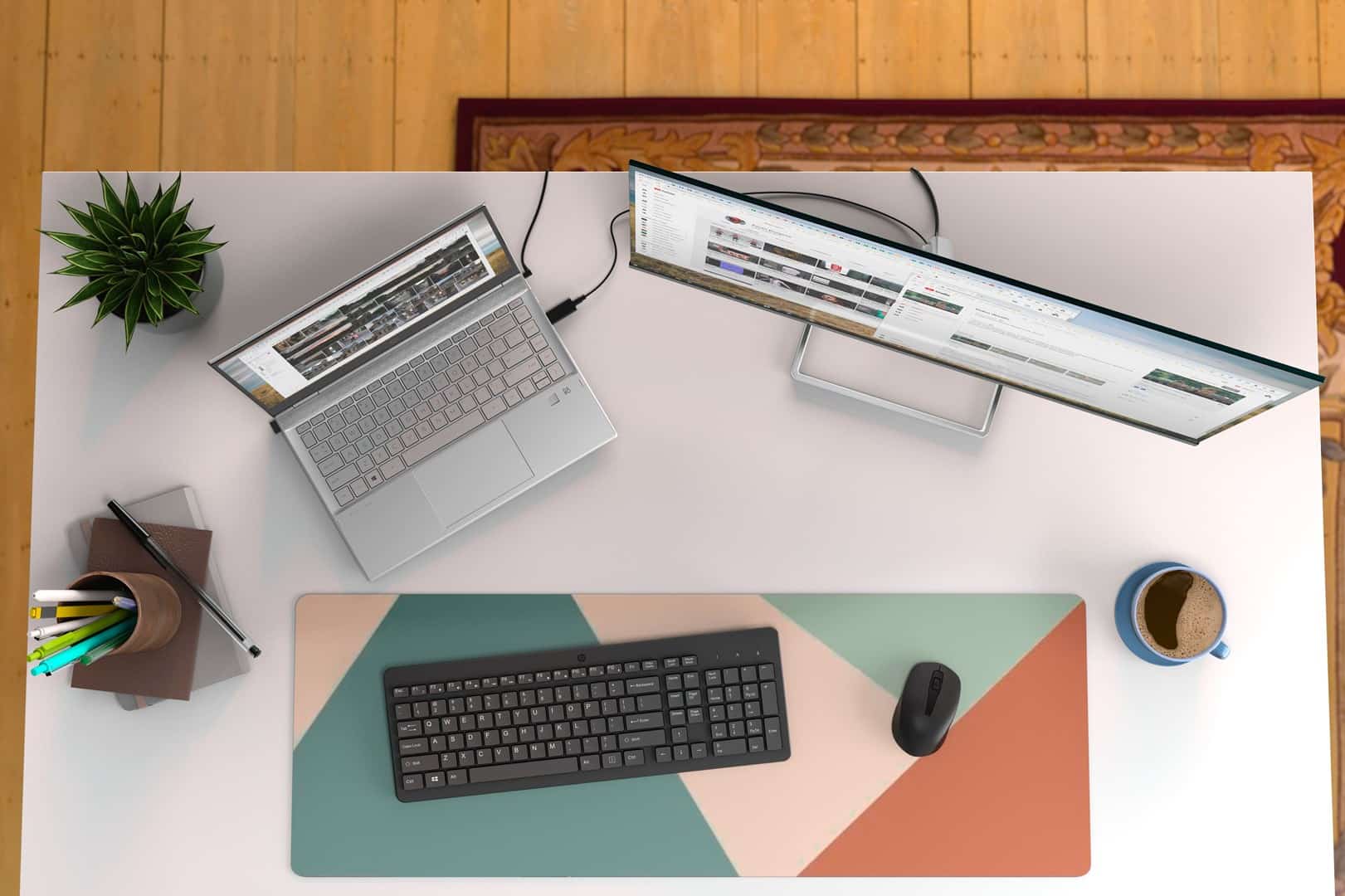 Zestaw klawiaturowy HP 330 z myszą, czarny