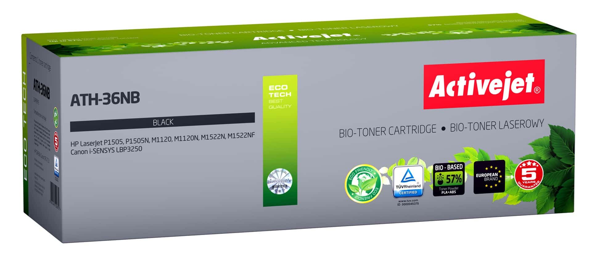 BIO Activejet ATH-36NB Toner, 2000 stron, czarny, kompatybilny