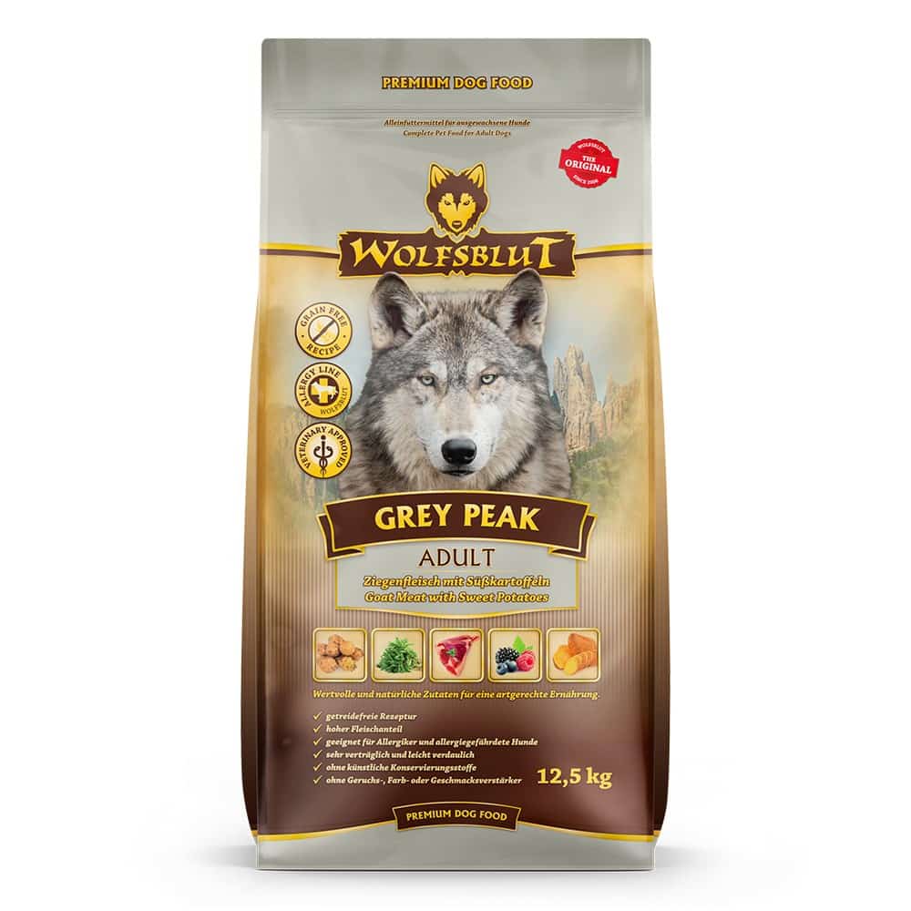 WOLFSBLUT Grey Peak Adult 12,5kg - Bezzbożowe, Monobiałkowe