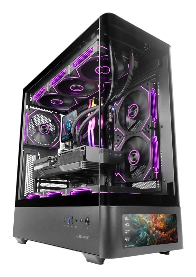 TACENS MARS MC-LCDPRO 7.2" ATX-Obudowa Czarna