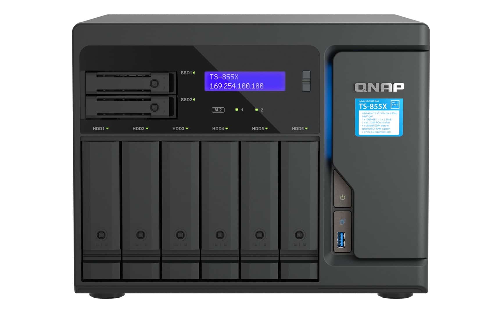 Qnap TS-855X-8G, 8-Core Intel Atom, 8GB DDR4