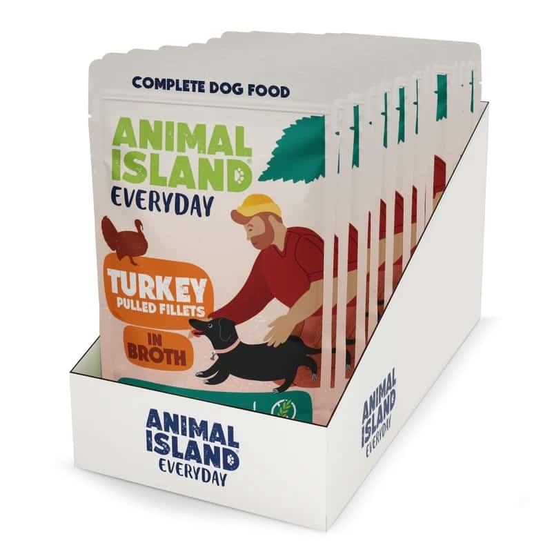 ANIMAL ISLAND indyk fileciki w rosole 10x150g
