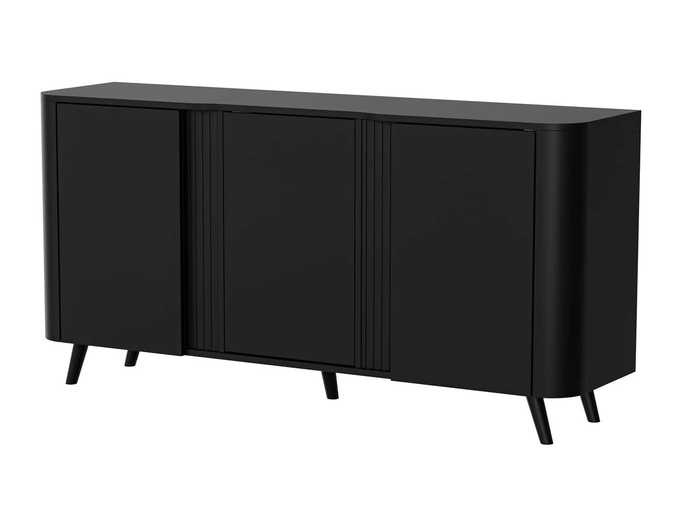 Komoda VOLARE czarny 151x39x75