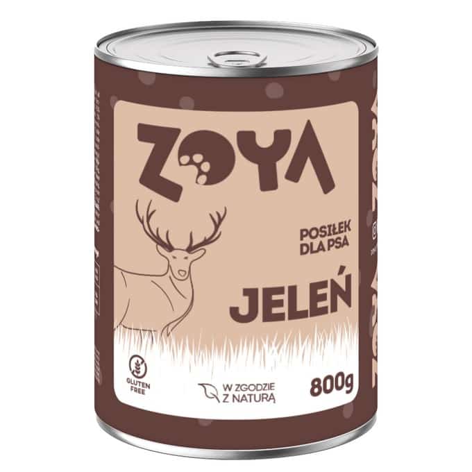 ZOYA Jeleń - 800g Karma Mokra dla Psów