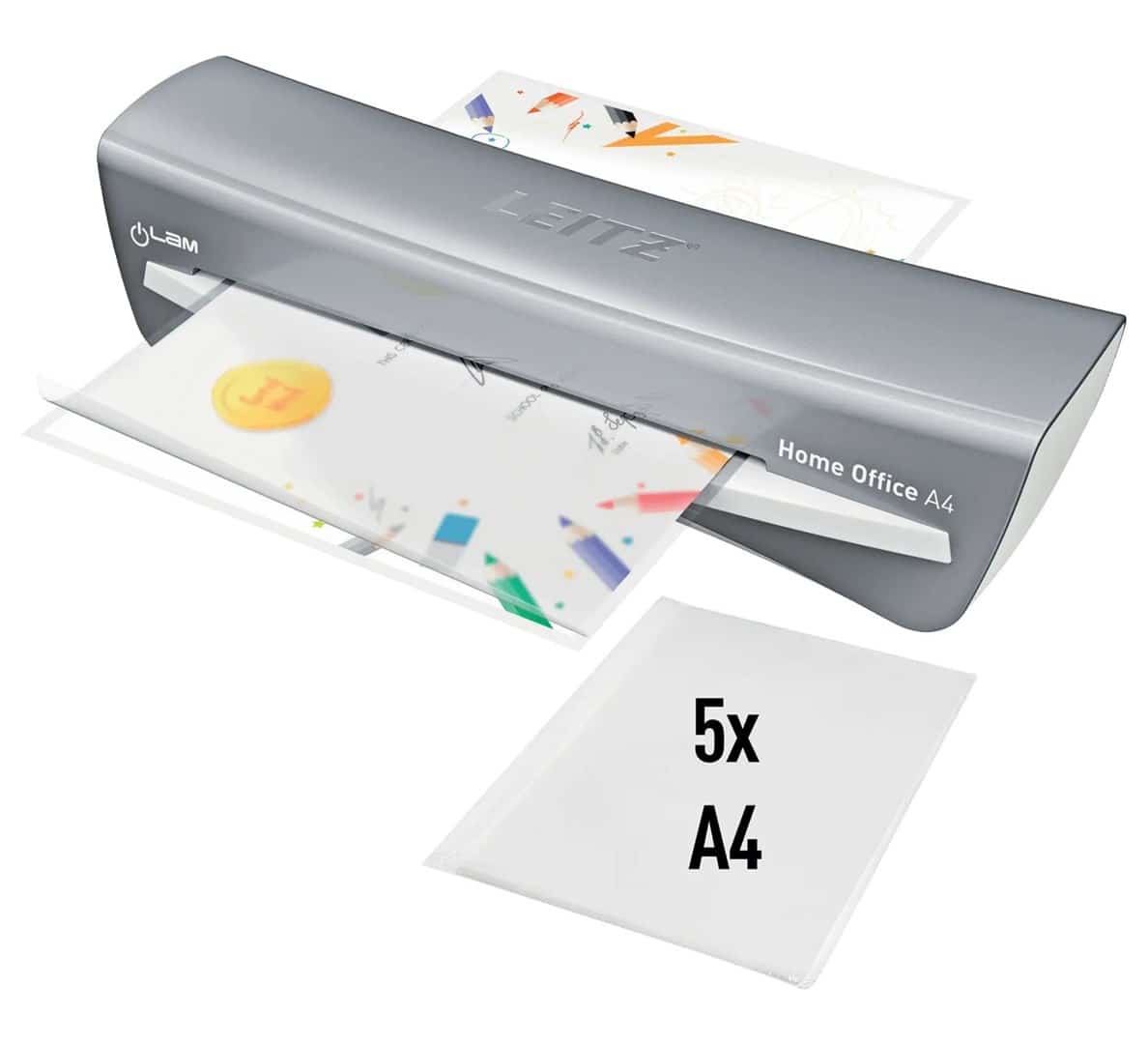Leitz Laminator iLAM Home Office A4 szary