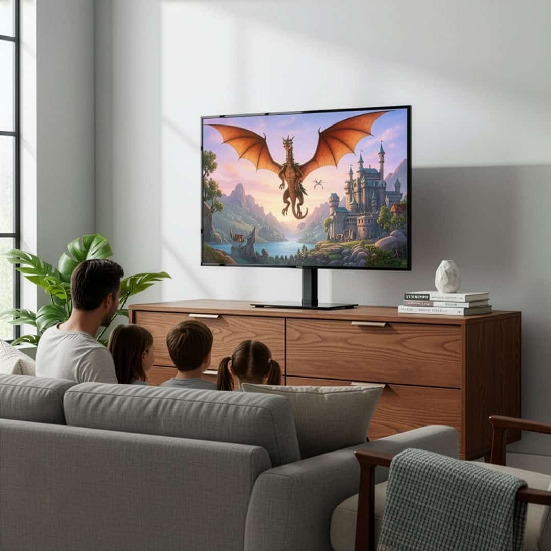 MACLEAN MC-132 Stojaą do TV 32-55", 35 kg, obrót 20ś