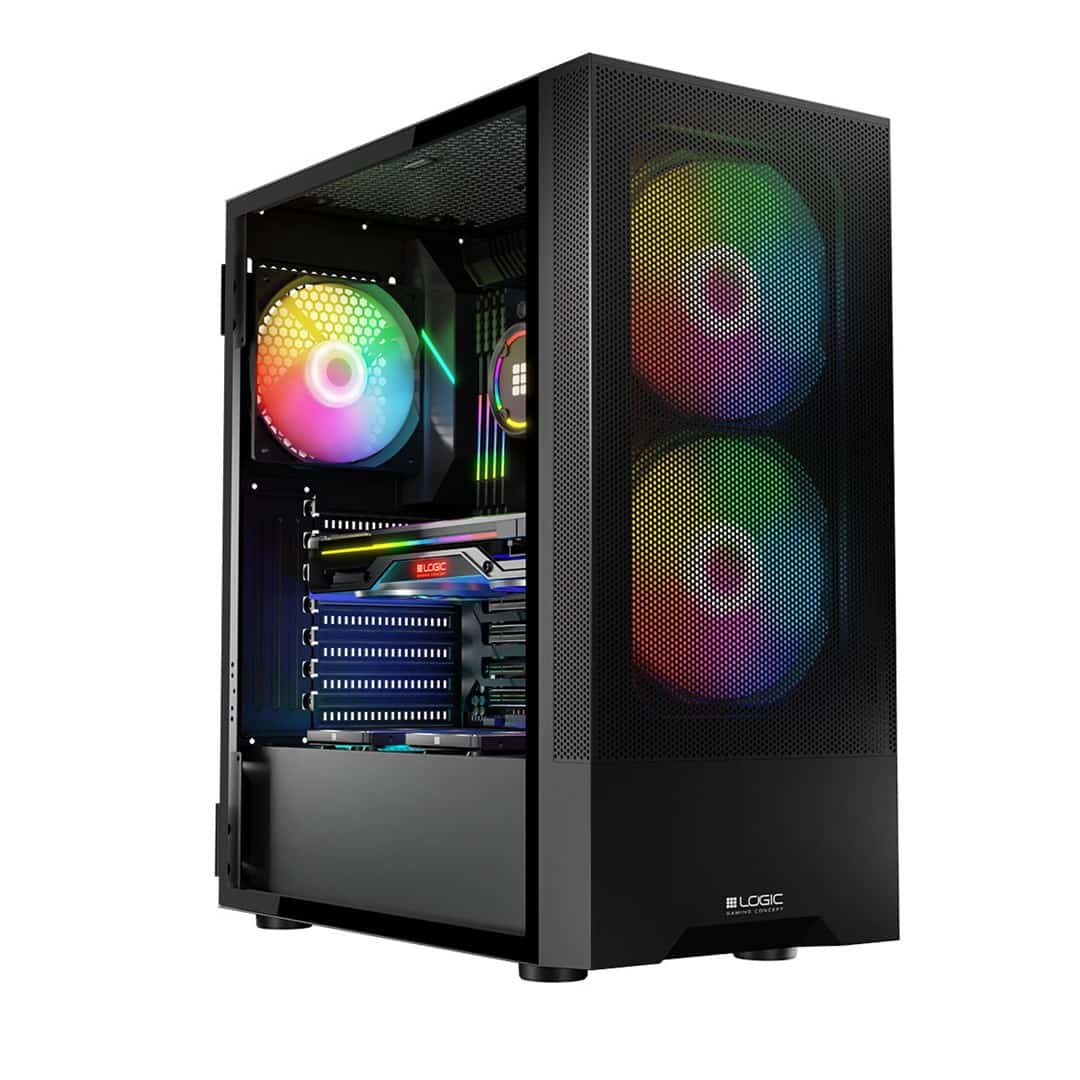 Obudowa komputerowa Logic Arya ARGB Midi Tower USB 3.0 Czarna