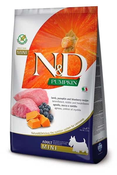 FARMINA N&D Pumpkin Lamb & Blueberry Adult Mini 7 kg