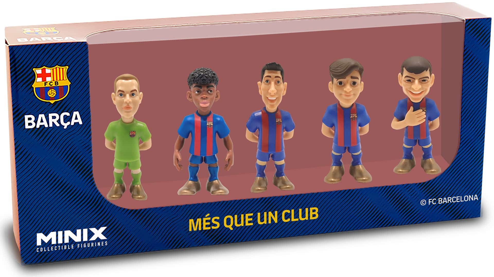 Zestaw 5 figurek FC Barcelona - 7 cm (edycja kolekcjonerska)