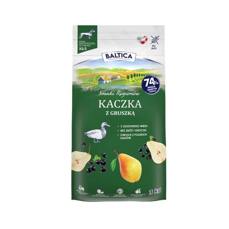 BALTICA SMAKI REGIONÓW Kaczka z gruszką XS/S 3kg