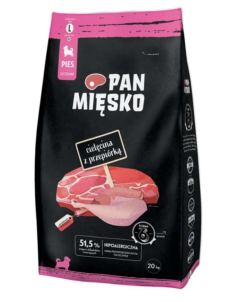 PAN MIĘSKO Cielęcina z przepiórkóść L - 20kg
