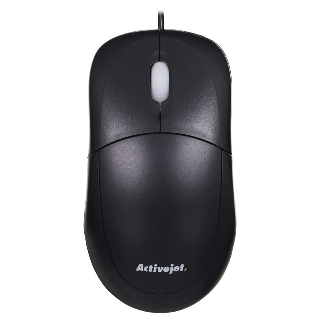 Activejet AMY-146 Mysz przewodowa 1000 DPI czarna