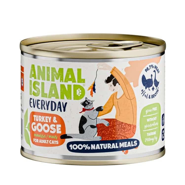 ANIMAL ISLAND Indyk i gś - Karma mokra 200g