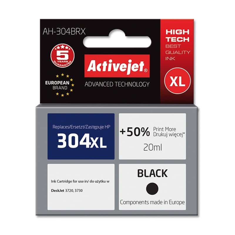 Activejet AH-304BRX Tusz 20ml czarny - Do drukarek HP