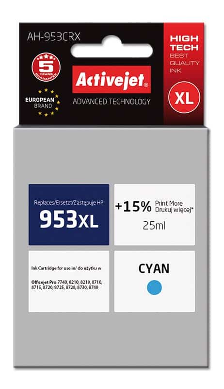 Activejet AH-953CRX Tusz 25ml Niebieski