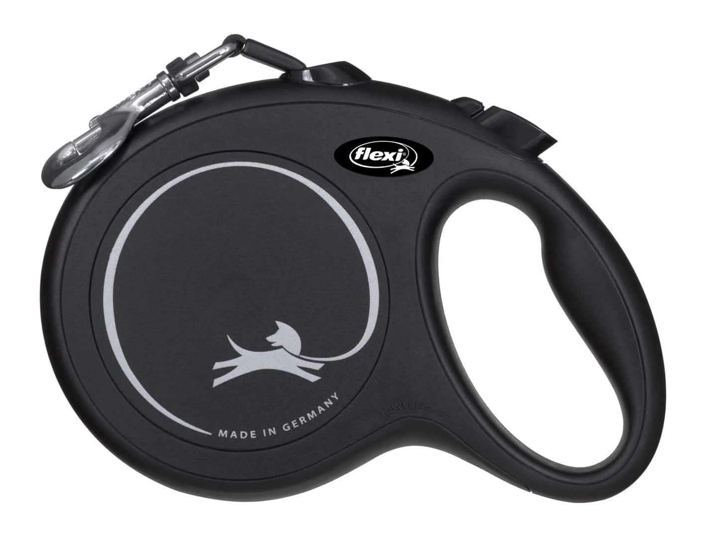 Smycz flexi New Classic L 8m, czarna, do 50kg