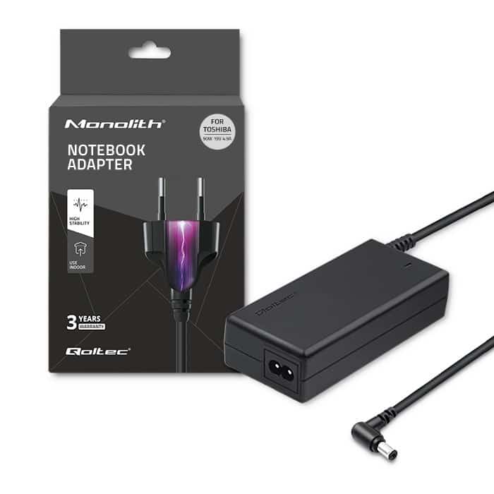 Zasilacz Qoltec 90W do notebooka Toshiba 19V 4.9A
