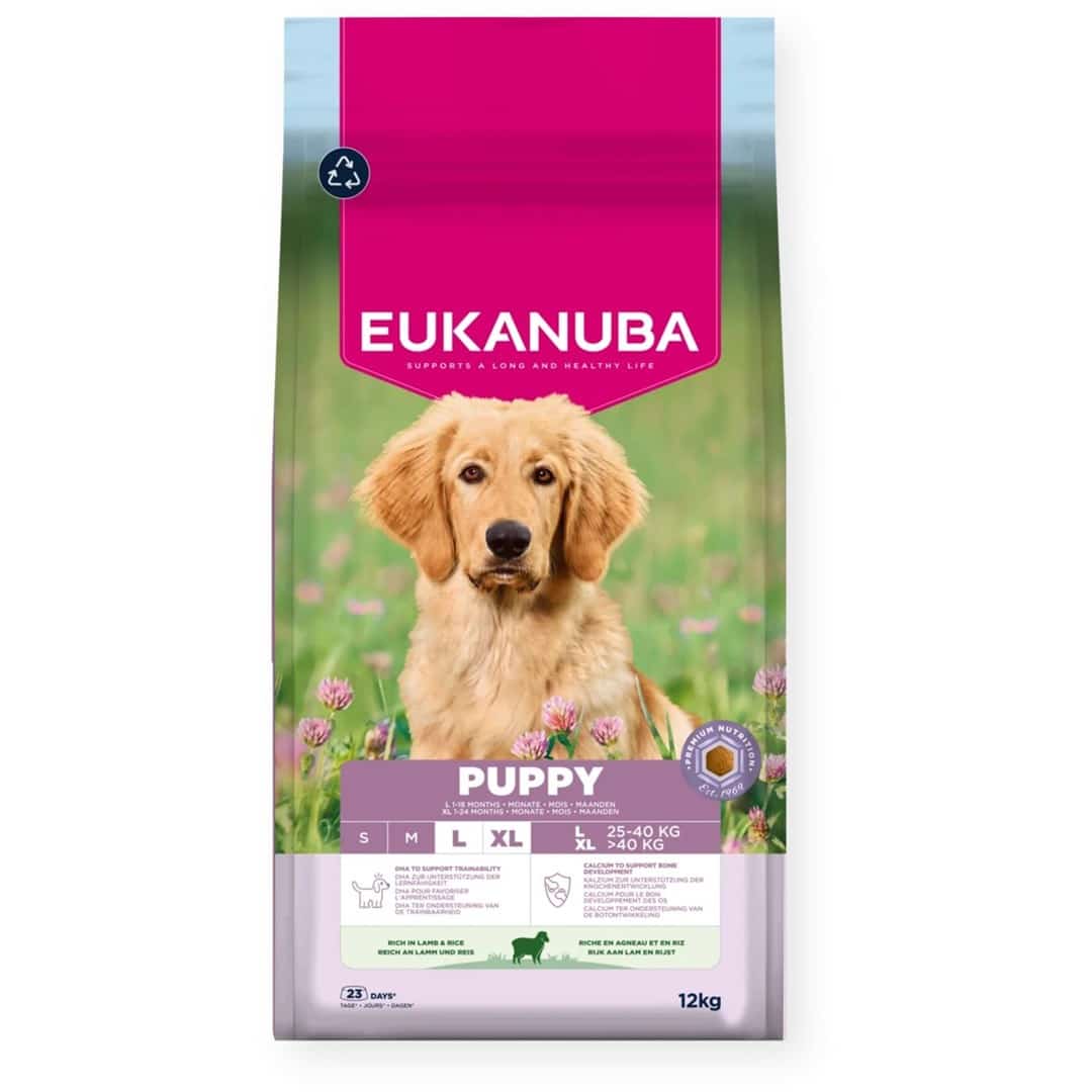 EUKANUBA Puppy Large 12kg - Bezlactowa