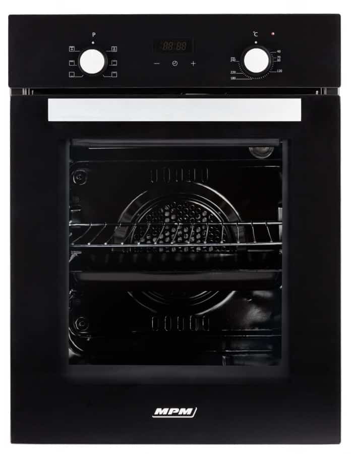 Piekarnik elektryczny do zabudowy MPM-45-BO-20 czarny, 45 cm, termoobieg, AQUA CLEAN