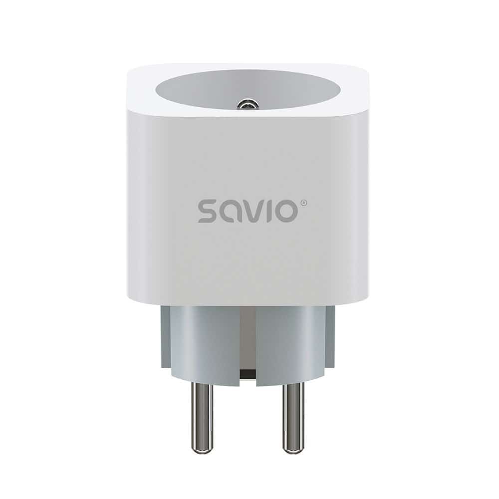 SAVIO INTELIGENTNE GNIAZDKO WI-FI, 16A, TIMER, POMIAR ZUŻYCIA ENERGII