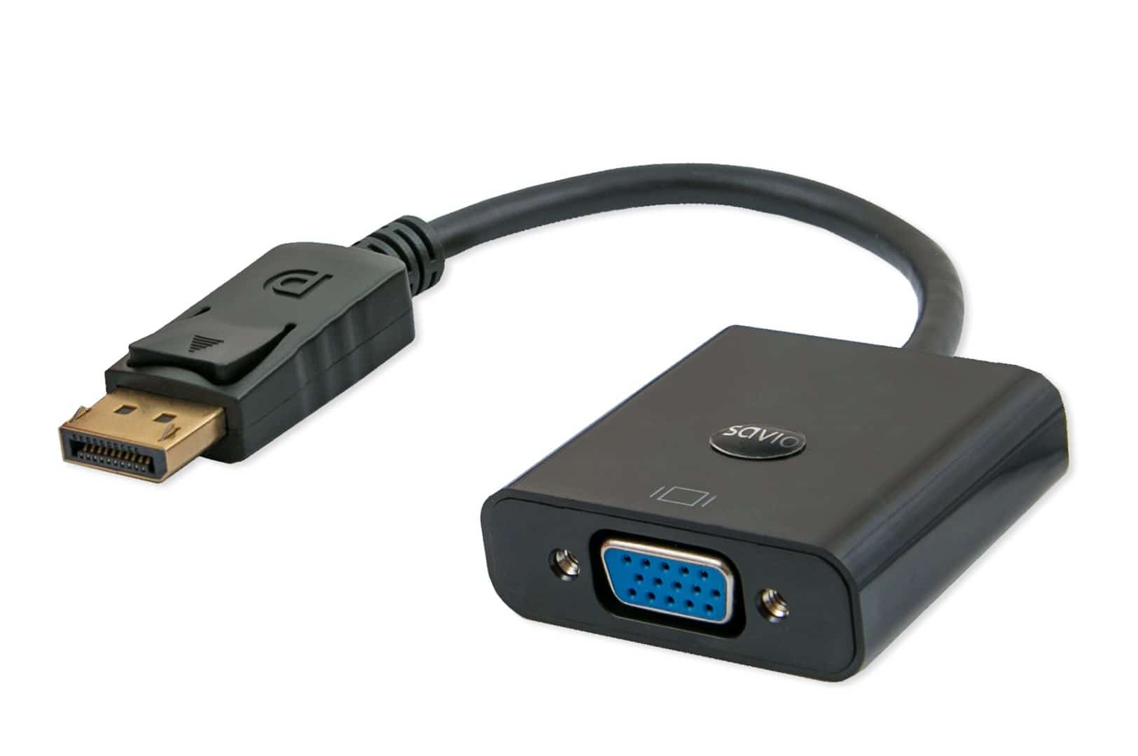 Adapter SAVIO CL-90 DisplayPort do VGA