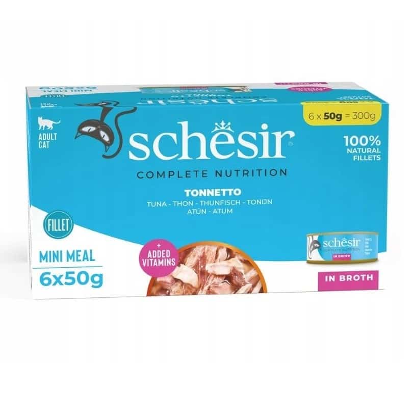 SCHESIR Multipak Tuńczyk Styl Naturalny 6x50g