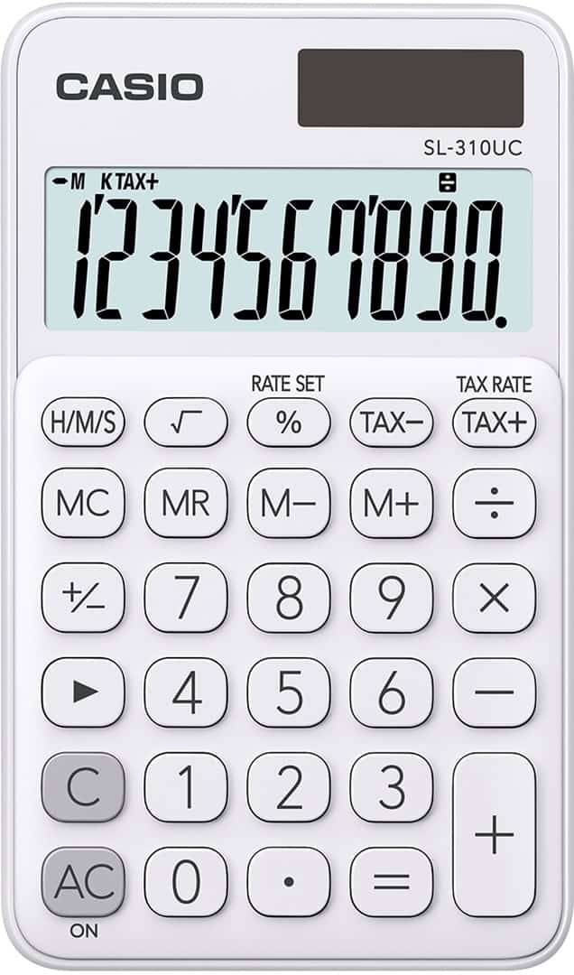 CASIO KALKULATOR KIESZONKOWY SL-310UC-WE BIAŁY