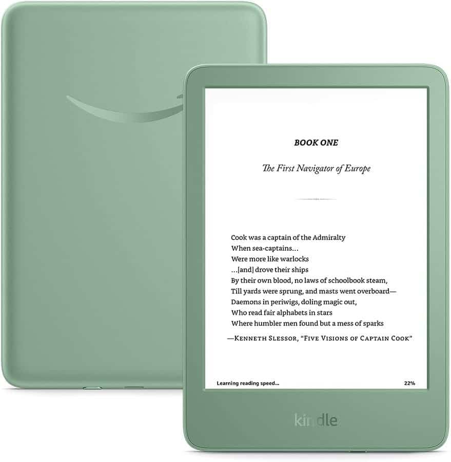 New Kindle (11th Gen) 2024 - 6" Glare-Free Zielony