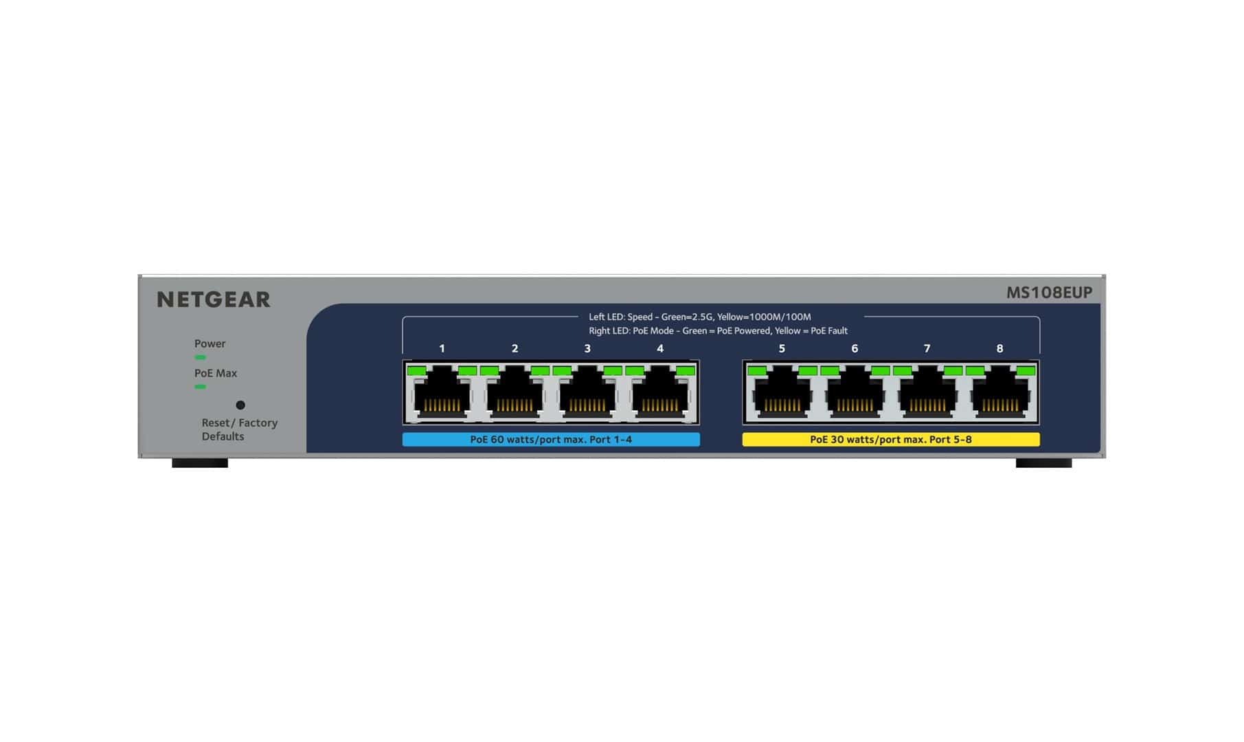 Switch Netgear MS108EUP 8p PoE 230W Multigigabit