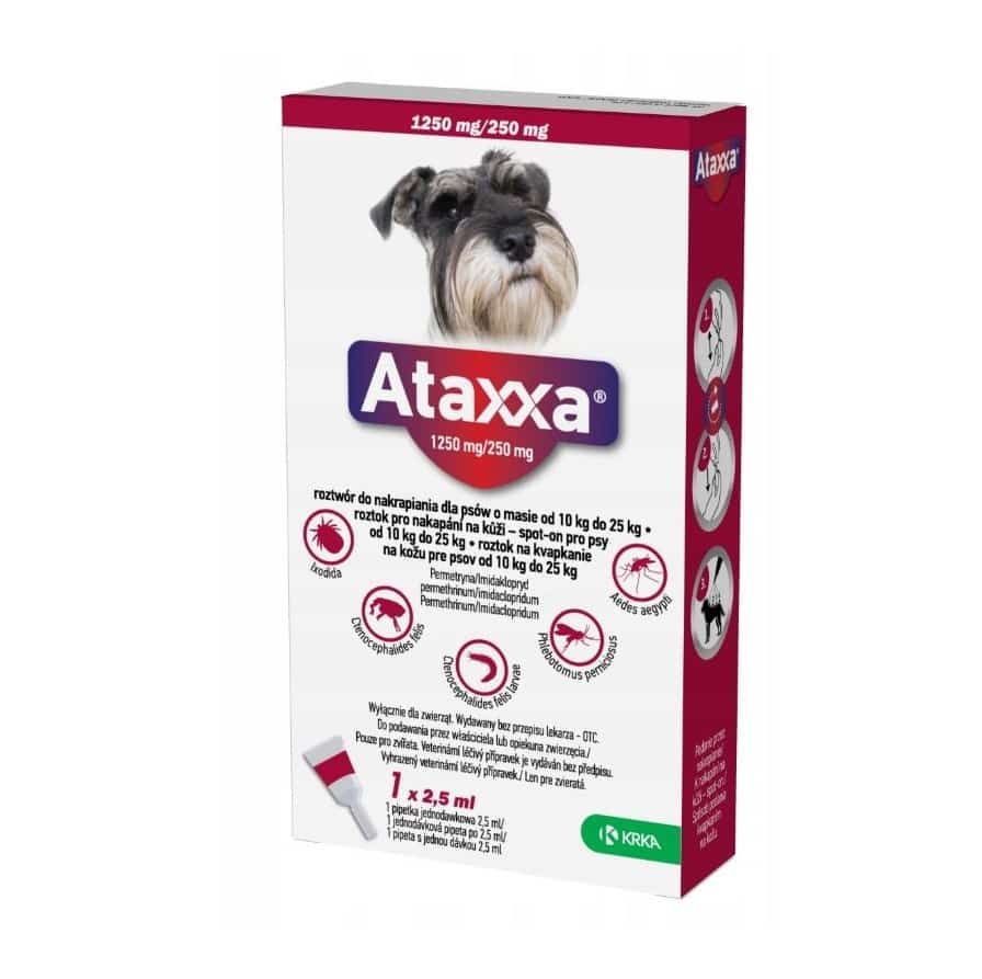 ATAXXA 1250 MG/250 MG SPOT ON 2,5 ML 1 PIPETA