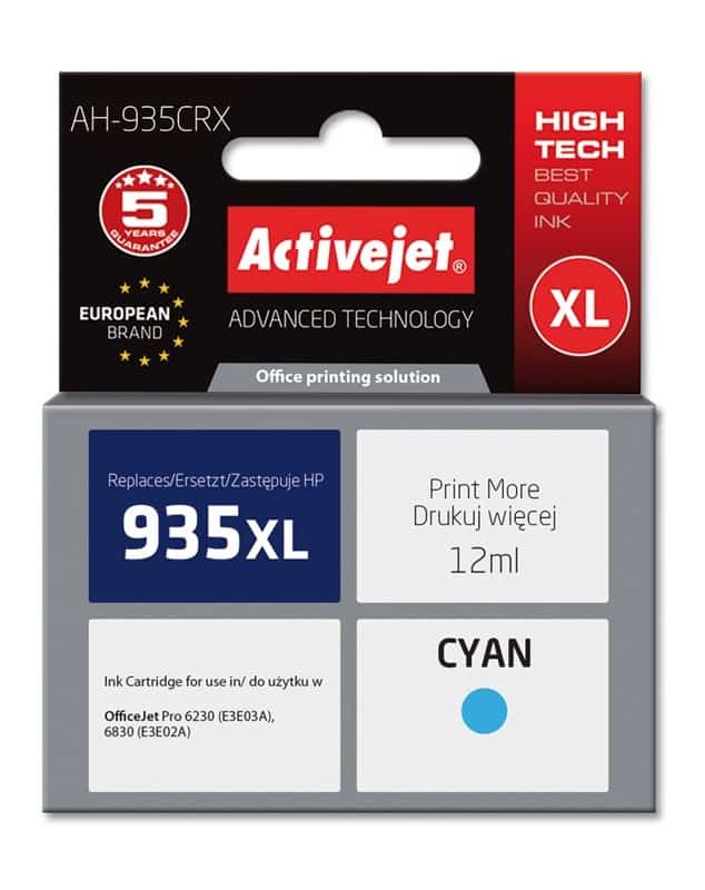 Activejet AH-935CRX Tusz 12ml Cyjan Zamiennik HP 935XL