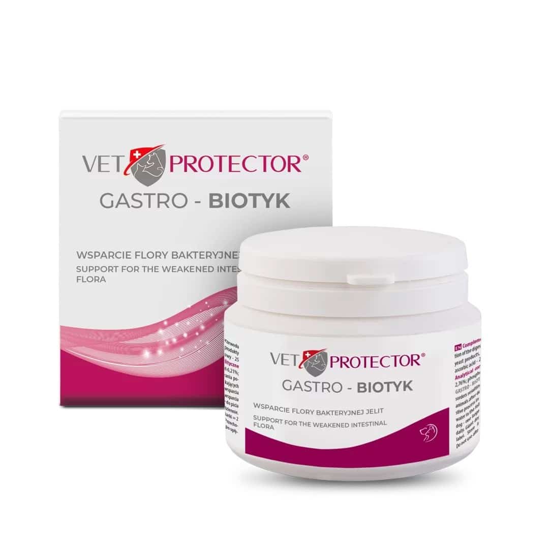 JM SANTE VET PROTECTOR GASTRO 60g - Biegunka, Wzdęłą