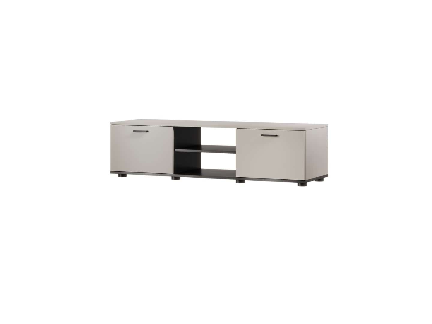 Szafka RTV SOHO 140x43x37 kaszmir+czarny