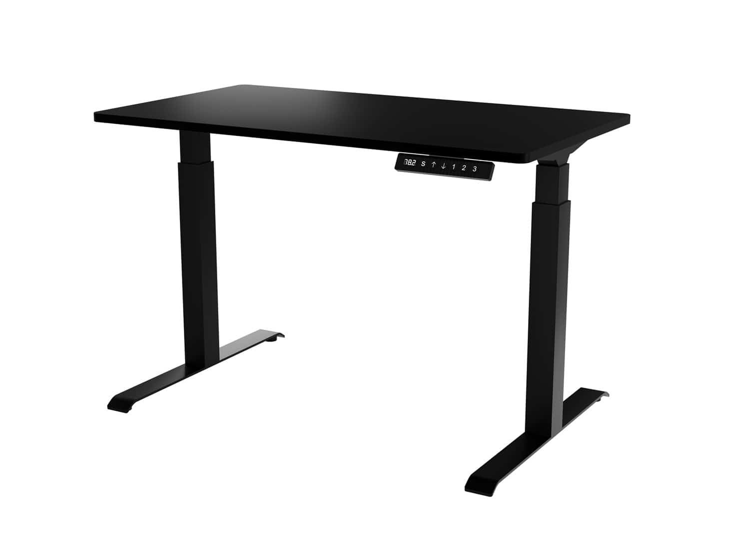 Biurko MOON 121x67x72-120 czarny, regulacja elektryczna