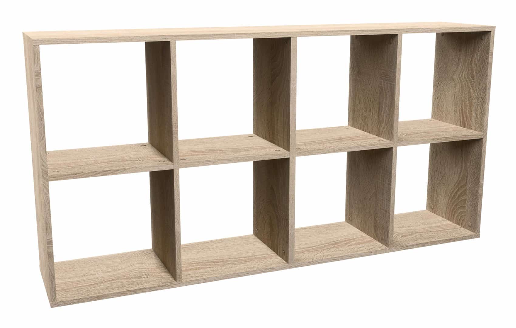 REGAŁ MALAX 2X4 SONOMA - Regały