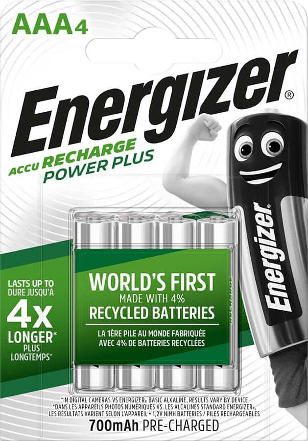 Energizer Power Plus AAA HR3/4 700mAh, Akumulatory