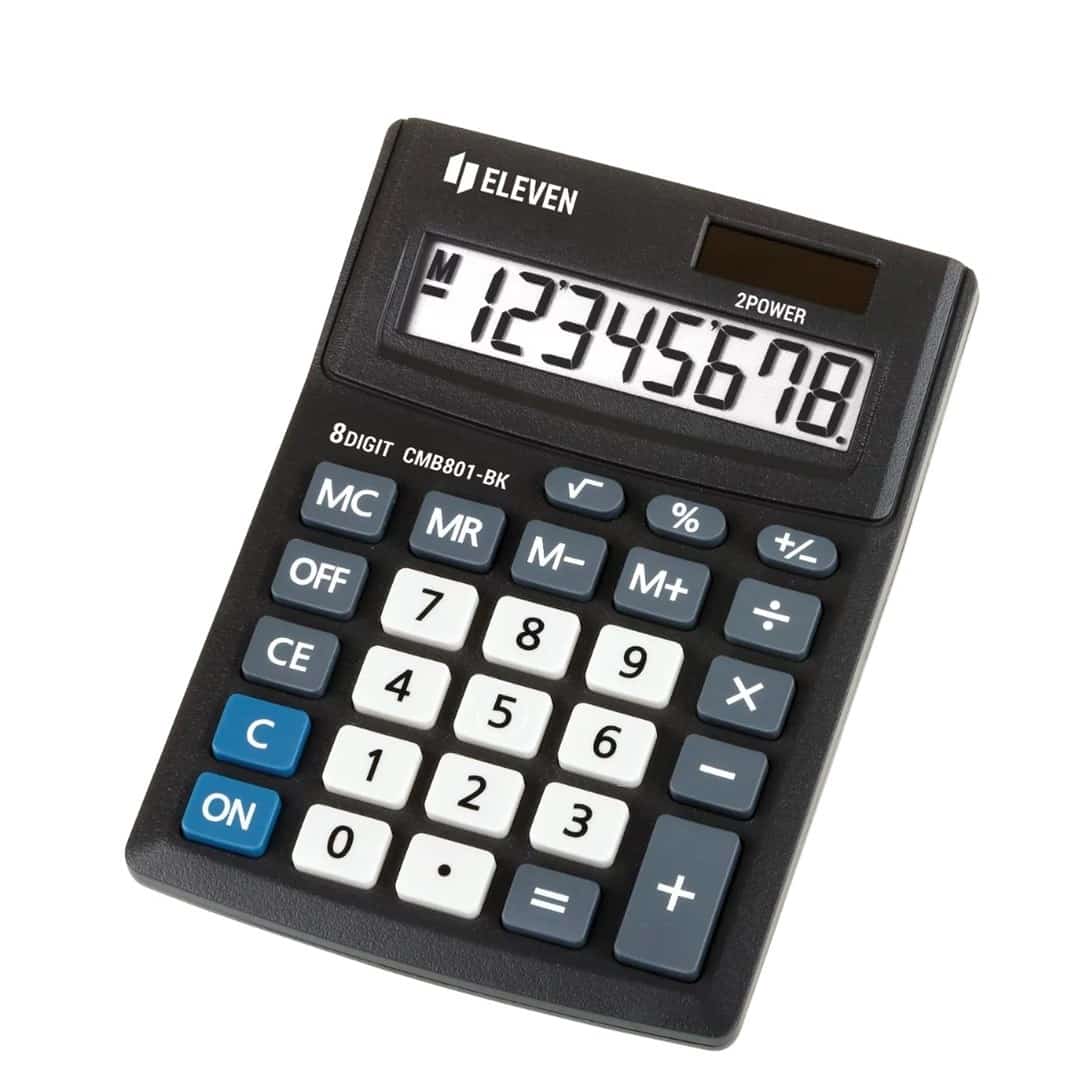 ELEVEN kalkulator biurowy CMB801-BK czarny