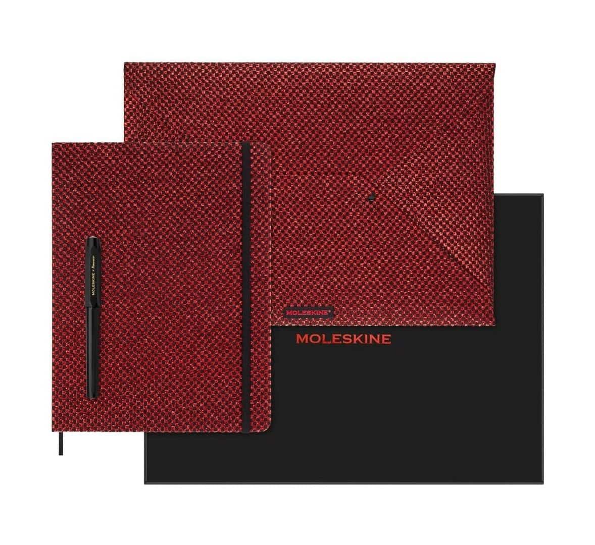 Moleskine Shine Zestaw: Planer, Teczka, Pióro Kaweco
